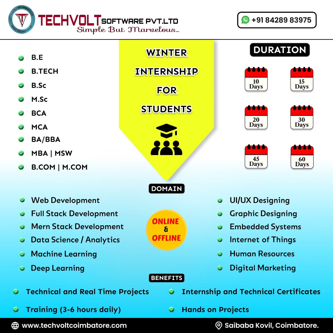 Full Stack Training & Winter Internship for Students | Coimbatore